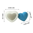 thumbnail image 3 of Heart Shaped Soap Molds, Food-Grade Silicone Molds for Candle, Chocolate, Jelly, and Cake Making, Reusable, Non-Stick, Ideal for Weddings and DIY Crafts, Pack of 1, 3 of 4