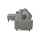 thumbnail image 5 of Sofá Cama Modular Reversible de Velvet Gris Claro Beehive Memory Foam Modelo Cosmo Makora, 5 of 8
