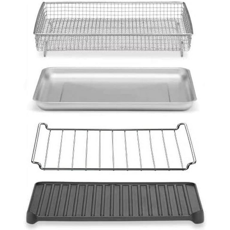 1 Set 430 Stainless Steel Air Fryer Rack With 4 Roast Meat Picks, Grill Air  Fryer Accessories, Cooking Rack For Oven Microwave Baking, Kitchen Accesso