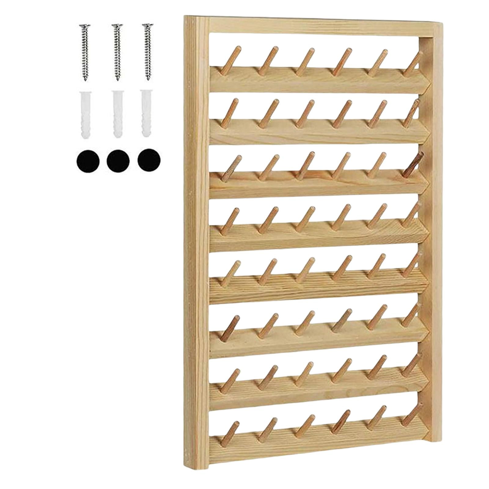 Wall Hanging Sewing Thread Holder Organizer Hair Braiding Tool Needlework Embroidery Spool Stand Sewing Thread Organizer for Jewelry Hanging