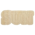 thumbnail image 1 of Sun Fun Text Wood Shape Unfinished Piece Cutout Craft DIY Projects - 4.70 Inch Size - 1/8 Inch Thick, 1 of 7