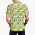 thumbnail image 4 of Balery Gnome and Pineapple Printed Men’s Short Sleeve Polo Shirt, Midweight Men's Shirt,Golf Polo shirts -Large, 4 of 9