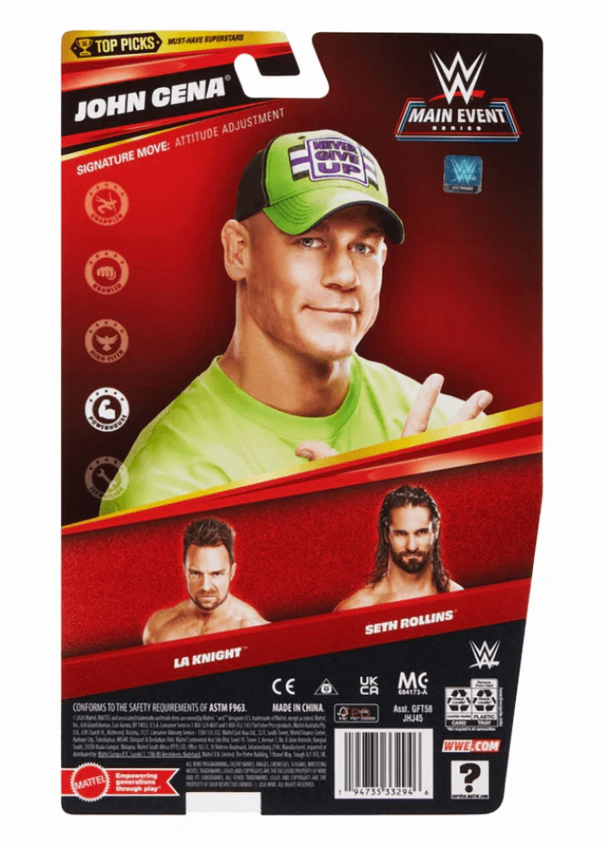 WWE Wrestling Main Event Series John Cena Action Figure
