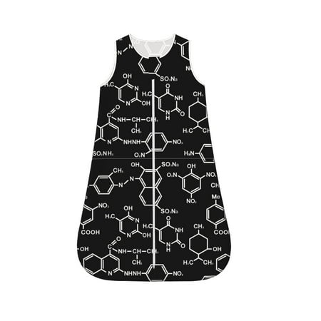 

Honeii Chemistry Formulas 1 Print Unisex Babies Sleepbag Wearable Blanket Baby Sleeveless Sleeping Bag-Medium