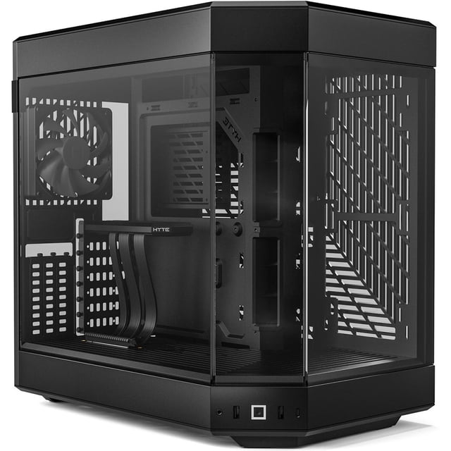 Gabinete Gamer HYTE Y60 E-ATX Media Torre 3 FAN Cristal Templado USB-C Negro
