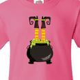 thumbnail image 4 of Inktastic Witch Cauldron, Witch Legs, Boots, Halloween Youth T-Shirt, 4 of 5