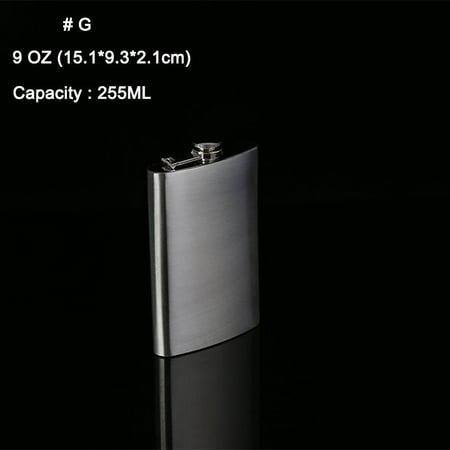 Portable Stainless Steel Flagon Wine Pot Liquor Flask for Wine Alcohol Whiskey (Best Hip Flask For Whisky)