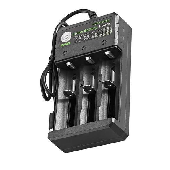 USB DC5V Li-ion 18650 Smart USB Battery Charger 3 Slots For More Lithium Batteries