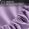 thumbnail image 5 of Bare Home 5-Piece Bed-in-a-Bag - Twin XL, Lavender with Lavender Sheet Set, 5 of 8