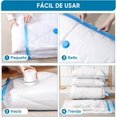 thumbnail image 3 of 12 Piezas Bolsas de Almacenamiento al Vacío con Bomba Eléctrica, Bolsas de Compresión que Ahorran Espacio (2 Jumbo, 2 Grandes, 3 Medianas, 5 Pequeñas), Reutilizable Almacenamiento para Ropa, Edredones, 3 of 4