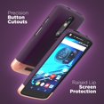 thumbnail image 6 of Motorola DROID Turbo 2 Case, Encased (SlimShield Series) Ultra Thin Hybrid Cover (Purple), 6 of 7