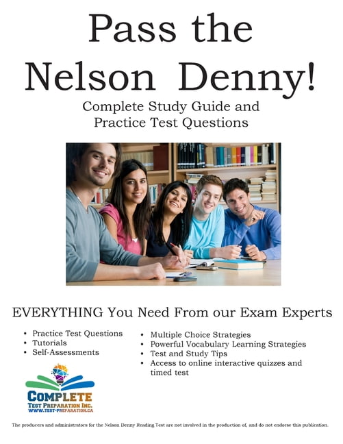 Pass the nelson denny complete nelson denny study guide and practice