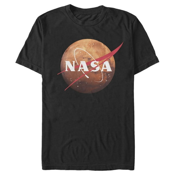 Men's NASA Mars Logo Graphic Tee Black X Large