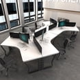 thumbnail image 4 of Makeup Free Shipping Office Desk Adult Conference Secretary Executive Office Desk Beauty Corner Mesas Para Ordenador Furniture My Lux Decor Round, 4 of 30