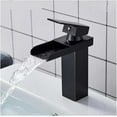 Waterfall Basin Single Handle Bathroom Vanity Above Top Basin Mixed