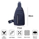thumbnail image 2 of Dinheiro Bolso nuevo de pecho bolso de hombro de nailon impermeable para hombre azul, 2 of 5