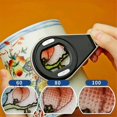 thumbnail image 4 of Digital Magnifying Glass 60/80/100X Rechargeable Pocket Microscope Convenient Compact Handheld Magnifier LED Light, 4 of 5