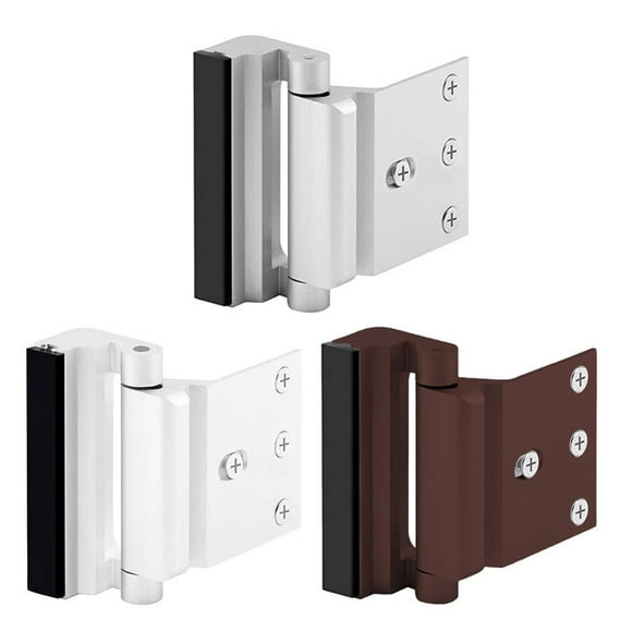 Door Reinforcement Lock Security Door Locks for Kids Satin Nickel Door Locks to Add Extra High Security for Your Home Stop Unauthorized Entry Easy to Install