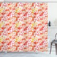 thumbnail image 1 of Ambesonne Orange Shower Curtain, Fantasy Watercolor Aloha, 69"Wx75"L, Yellow Coral White, 1 of 3