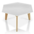 thumbnail image 2 of Furniture of America Bok Modern Chic Metal Tray-Top Coffee Table in White, 2 of 6