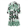 thumbnail image 4 of Birdeem Robe d'Été Mode Décontractée à Manches Courtes Col en V pour Femmes, 4 of 12