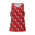thumbnail image 4 of Gaeub Bulldog Red Men's Athletic Tank Top, Workout Sleeveless Shirts, Running Tank Tops for Gym, Running, Training - 4X-Large, 4 of 9