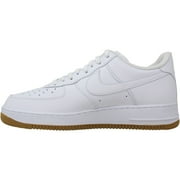 Nike Air Force 1 07 White/White-Gum Light Brown DJ2739-100 Mens Size 13 Medium