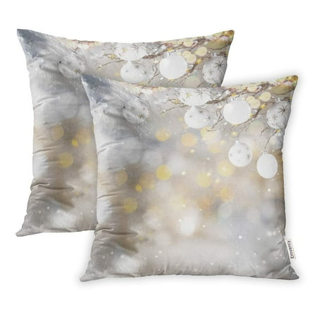 Lots Of Cushions USART Hipster Christmas Blurred Lots of Copy Space for Your Product Text Abstract Pillowcase Cushion Cases 16x16 inch Set of 2 ()