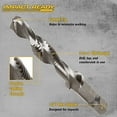 thumbnail image 2 of DEWALT DWADTQTR1024 IMPACT READY Tap and Drill Bit, 10 mm Dia, 3-Flute, Spiral Flute, HSS, 2 of 2