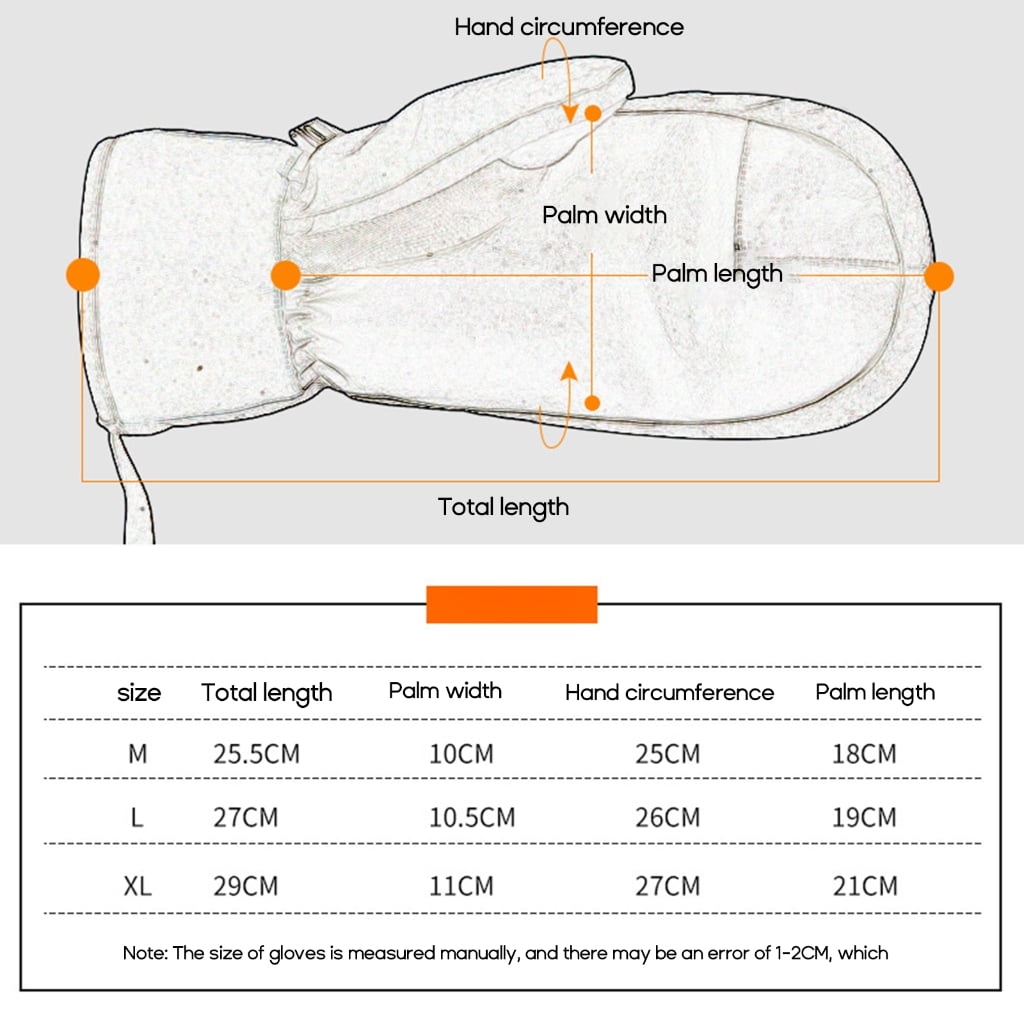 Touchscreens Gloves Winter Ski Gloves Waterproof Snowboarding Ski Gloves Thermal Thick Gloves with Pocket for Men Women