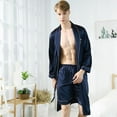 thumbnail image 3 of Men Sleepwear Underwear Silk Satin Boxers Shorts Nightwear Pajamas M-3XL, 3 of 8