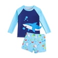 thumbnail image 3 of MuXiKeJi Clothes 2t Swimsuit Boys Graphic Print Beach Swimwear Boys Two Piece Swim Set Vacation Boys Bathing Suits, 3 of 8