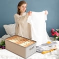 thumbnail image 2 of Drawers for Clothes Clothing Classification Storage Box, Home Foldable Drawer Wardrobe, Layered Cultural Relics Fabric, Clothing Pants Storage Box Foldable Storage Box, 2 of 8