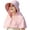 Pink, variant on Women Wide Brim Sun Hat Summer Ponytail Safari Fishing Hats Visor Caps with Neck Flap UV Protection Packable
