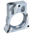 thumbnail image 1 of Trans Dapt Throttle Body Spacer 2564 Torque-Curve; 1 Inch Thick; Natural; Aluminum; Single Center, 1 of 5