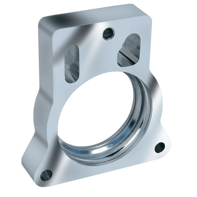 Trans Dapt Throttle Body Spacer 2564 Torque-Curve; 1 Inch Thick; Natural; Aluminum; Single Center