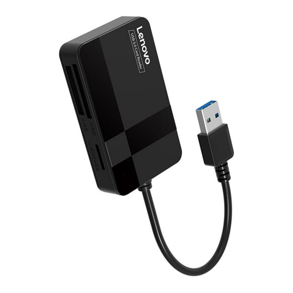 Qionma Lenovo D302 Lecteur de Carte Mémoire USB 3.0 4 en 1 pour Carte Numérique TF CF MS Secure