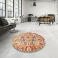 thumbnail image 4 of Ahgly Company Machine Washable Indoor Rectangle Abstract Grapefruit Red Area Rugs, 5' x 8', 4 of 7