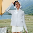 thumbnail image 2 of White Cardigan for Women Lightweight Summer Vacation Style Women's Cardigan Breathable Thin Coat Outdoor Sun Clothing For Women, 2 of 2
