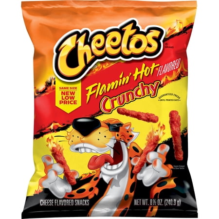 Cheetos Crunchy Cheese Flamin' Hot Flavored Snacks, 8.5 oz