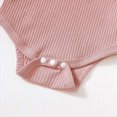 thumbnail image 7 of NOLDARES Newborn Baby Girl Clothes Ribbed Long Sleeve Ruffle Romper Bell-Bottom Pants Headband Set 3Pcs Fall Winter Outfits(Red,6-9 M), 7 of 7