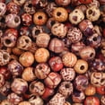 thumbnail image 1 of 200 cuentas de madera pintadas naturales redondas a granel cuentas de madera DIY collar pulsera accesorios de joyería Ormromra HMHZ1319, 1 of 6