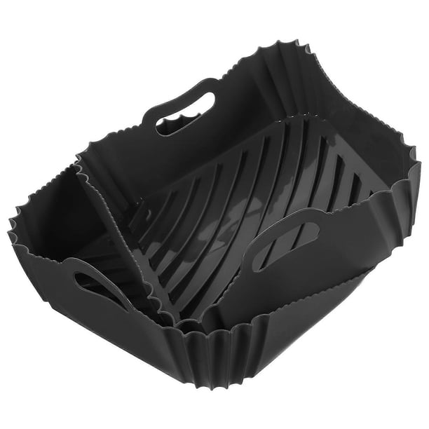 2pcs Air Fryer Silicone Liner Basket Air Fryer Silicone Pot Double Handle Air Fryer Basket Silicone Liner