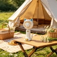 thumbnail image 4 of ROLKFUK Portable Handheld Fan for Ki-ds, Cute Lucky Cat USB Rechargeable Mini Desk Fan with 3 Speeds, 4 of 6