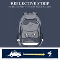 thumbnail image 5 of FORMRS Unisex School Backpack 17" Student Travel Bag with Laptop Compartment, Black Cute Cat, 5 of 7