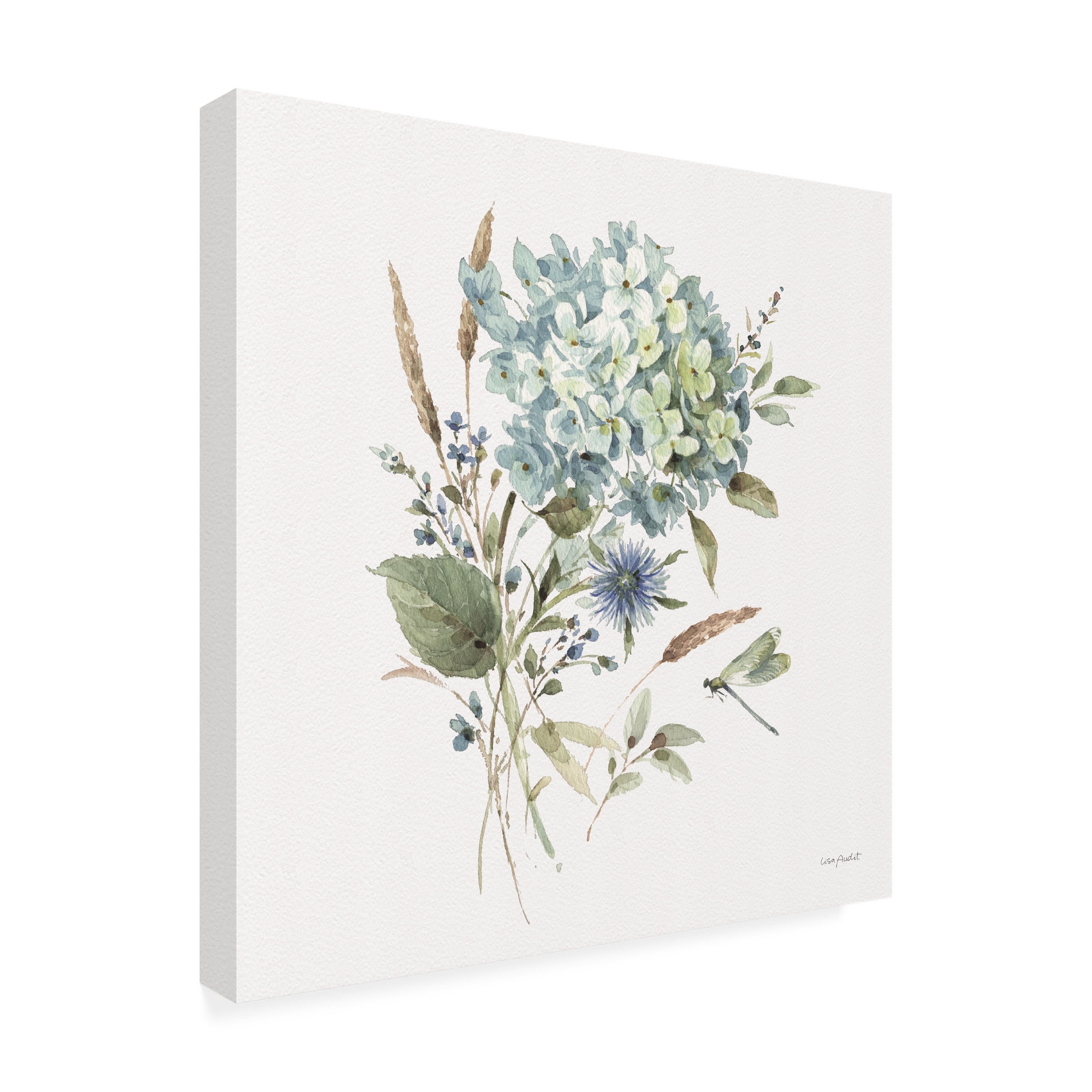 Lisa Audit 'Bohemian Blue 03 on white' Canvas Art