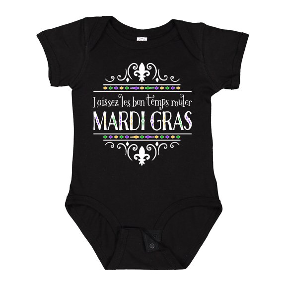 Inktastic Laissez Les Bon Temps Rouler Mardi Gras Boys or Girls Baby Bodysuit