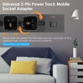 thumbnail image 2 of Track Sockets Power Track Socket Outlet Versatile Electric Mobile Track Socket Power Track Adapter, 2 of 7