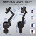 thumbnail image 2 of Car Cup Holder Phone Mount,Universal Auto Cell Phone Stand With Drink Expand Cup Holder,360° Rotation Compatible With All Mobile Phones And All Car, 2 of 4