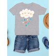 thumbnail image 3 of Happy Cloud Raining T-Shirt Juniors -Image by Shutterstock,  Medium, 3 of 4